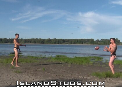 Football Nude #17: First Time Bromance! Donkey Ball Brenden Returns &amp; Norwegian Newbie Ashton Sweat Together!