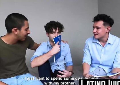 Naught latino Enrique Mudu and Joe Dave spends horny threesome with me