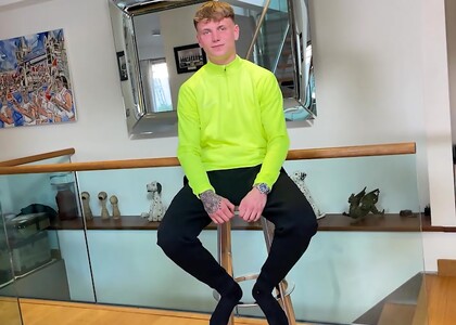 Young Straight Teen Wanks his Uncut Cock &amp; Squirts a Huge Load of Cum!