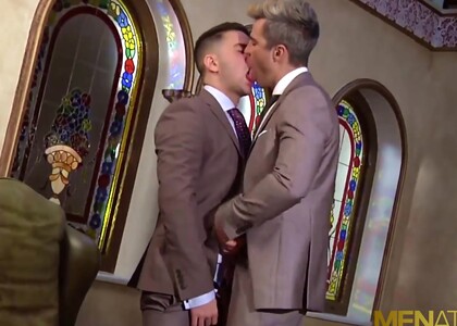 Men in Suits Maikel Cash and Robbie Rojo Ass Fuck