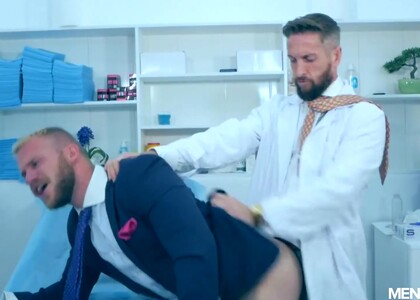 DR NICK NORTH EXAMINES MALEK TOBIAS' ASS